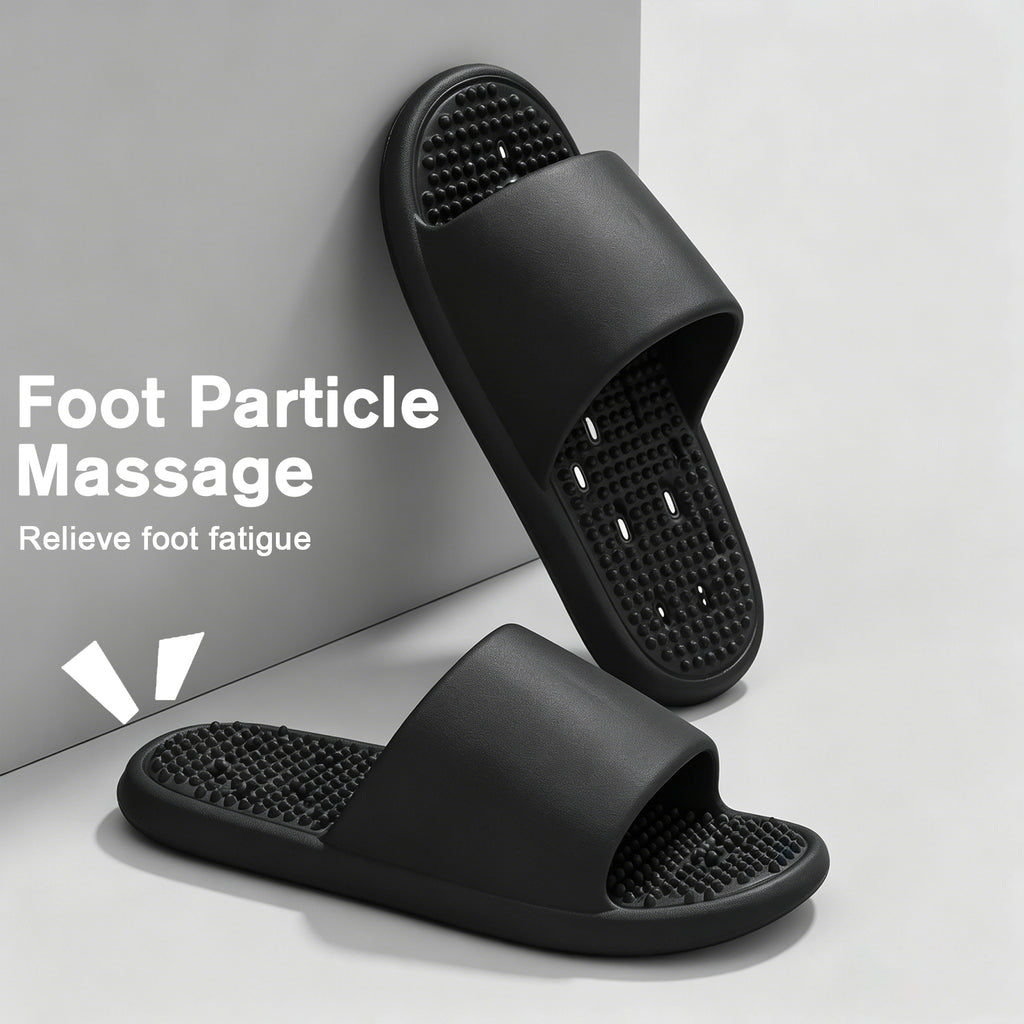 GOEWY Shower Shoes with Drain Holes Massage Granules for Women Men Gym Shower Slippers Slides Quick Drying Bathroom Beach Sandals Lightweight Non-Slip