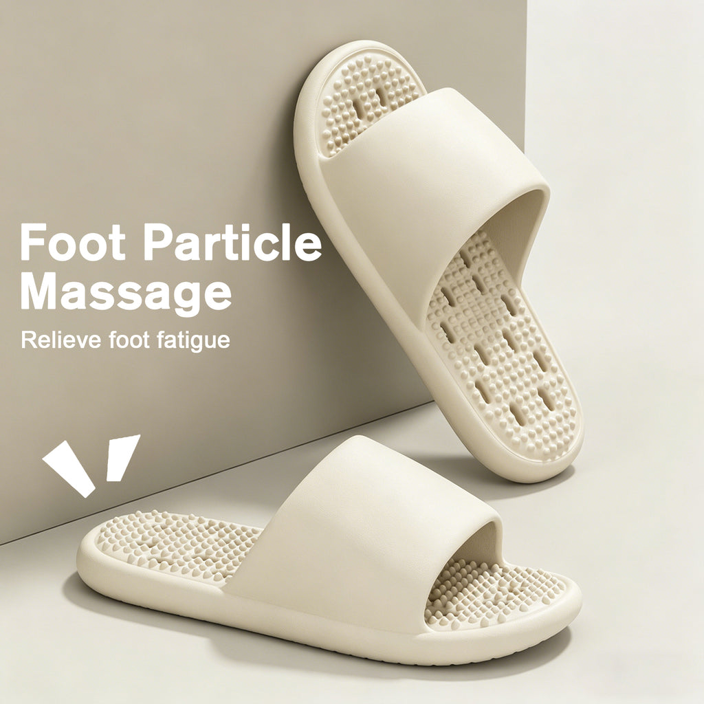 GOEWY Shower Shoes with Drain Holes Massage Granules for Women Men Gym Shower Slippers Slides Quick Drying Bathroom Beach Sandals Lightweight Non-Slip