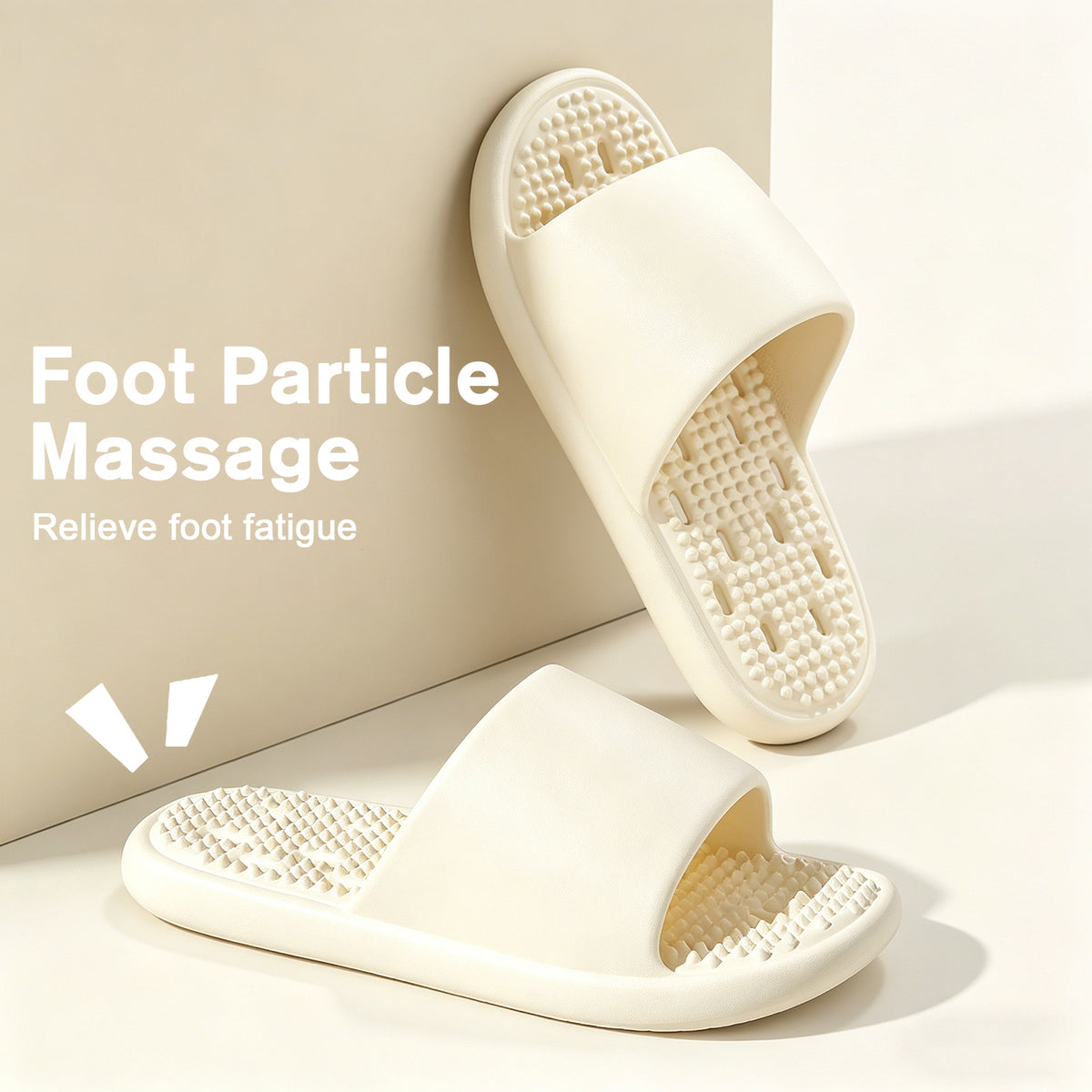 GOEWY Shower Shoes with Drain Holes Massage Granules for Women Men Gym Shower Slippers Slides Quick Drying Bathroom Beach Sandals Lightweight Non-Slip