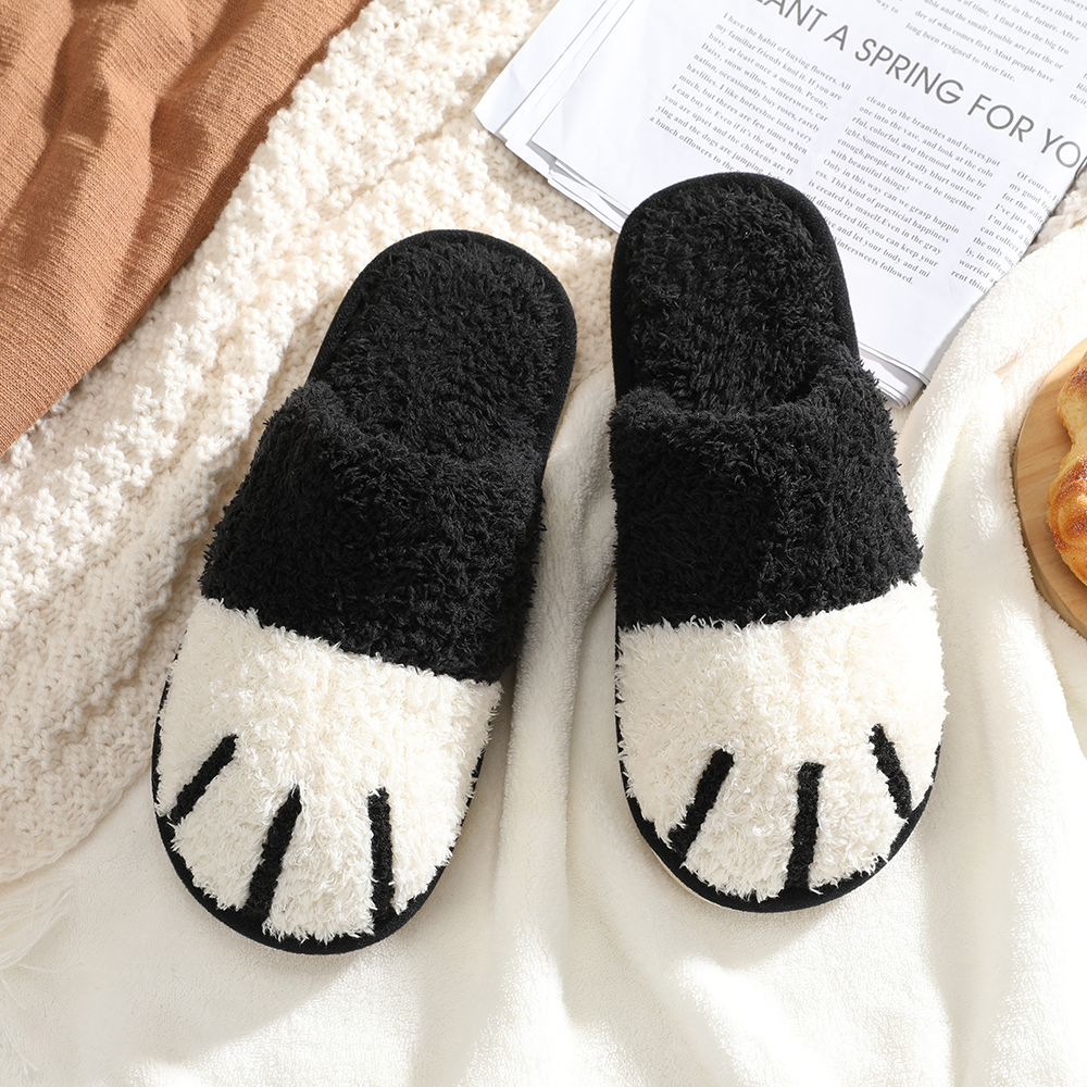 SINNO Cute Animal Slippers for Women Indoor Outdoor Memory Foam House Slipper Soft Warm Cozy Fuzzy Bedroom Non-Slip Shoes Christmas Gift ladies