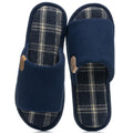 GOEWY Mens Corduroy Memory Foam Slippers Cozy Indoor Outdoor Slip On Anti-Skid Soft House Shoes Gifts for Men