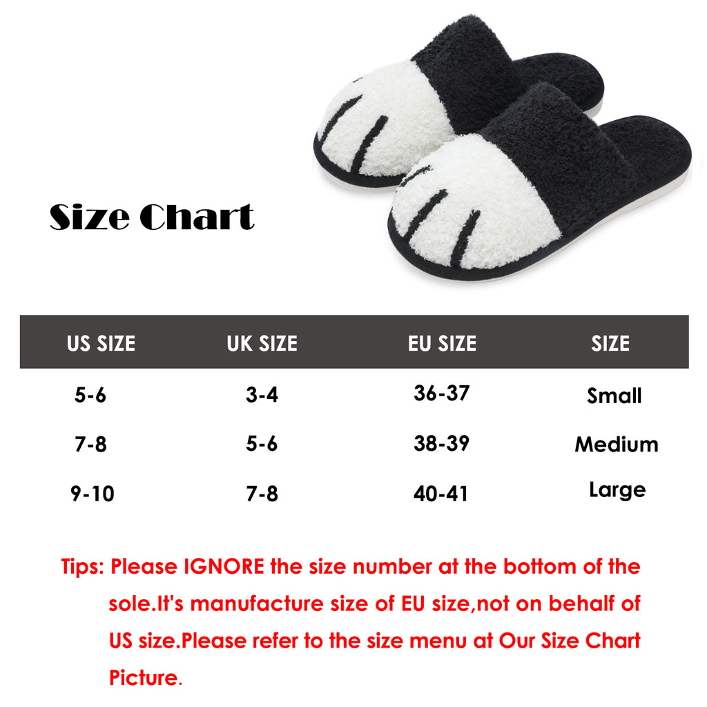 SINNO Cute Animal Slippers for Women Indoor Outdoor Memory Foam House Slipper Soft Warm Cozy Fuzzy Bedroom Non-Slip Shoes Christmas Gift ladies